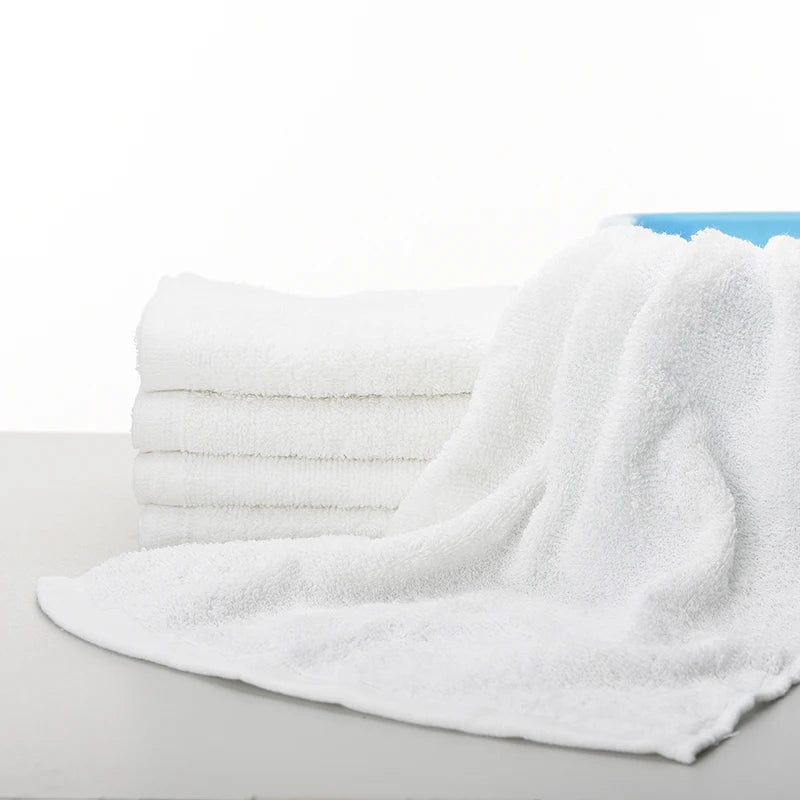 33*73cm Towel Washcloths Wedding Hand Towels White Cotton bath towels Hotel SPA sauna beauty salon Soft Bath Towel Big Hotel