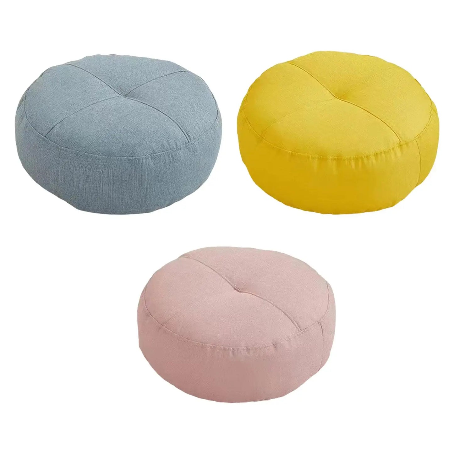 Round Floor Pillow Comfortable Premium Meditation Floor Pillow for Floor Seating Adults Kids Chair Sofa Living Room Balcony