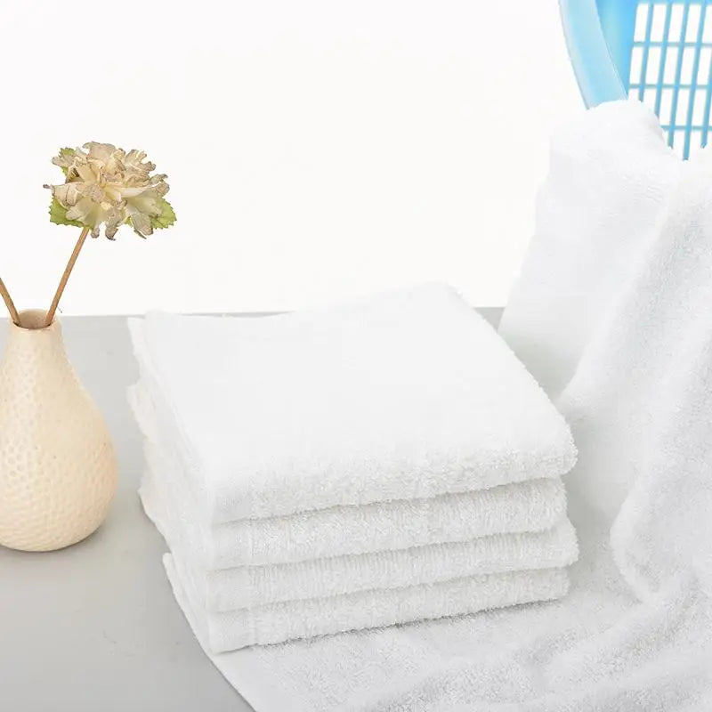 33*73cm Towel Washcloths Wedding Hand Towels White Cotton bath towels Hotel SPA sauna beauty salon Soft Bath Towel Hotel Big