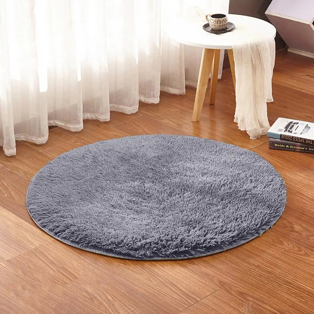 Home Decor Soft Bath Bedroom Non-slip Floor Shower Rug Yoga Plush Round Mat Floor Puzzle Pad Toliet Bathroom Rugs Cushion