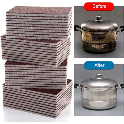 Thin Section Of Emery Sponge Wipe Kitchen Cleaning Tools Wash Pots And Pans To Remove Dirt Rust And Dirt