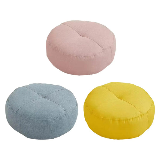 Round Floor Pillow Comfortable Premium Meditation Floor Pillow for Floor Seating Adults Kids Chair Sofa Living Room Balcony