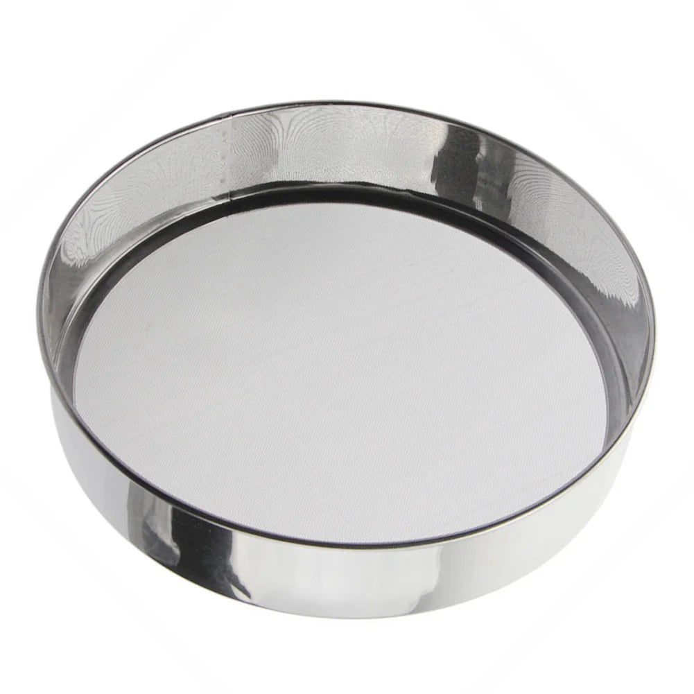 Flour Sieve Flour Sifter Stainless steel Strainer Colander Baking Bar Silvery sifter Cooking Dining home kitchen accessories