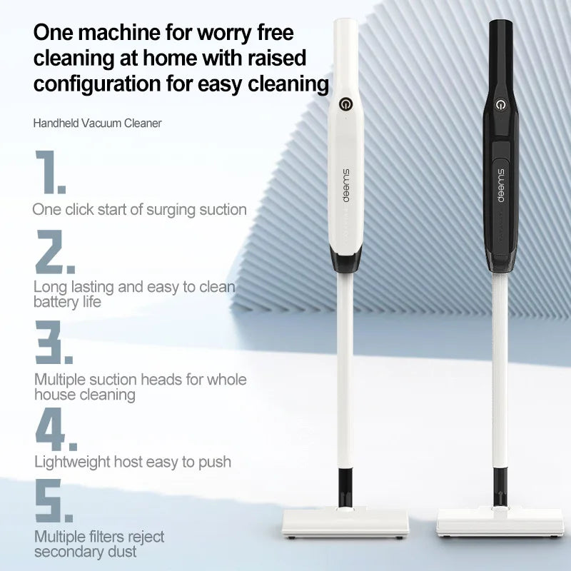 Wireless Vacuum Cleaner 20000Pa Suction Low Noise Multiple Accessories to Meet Your Needs Wireless Powerful Vacuum Cleaner