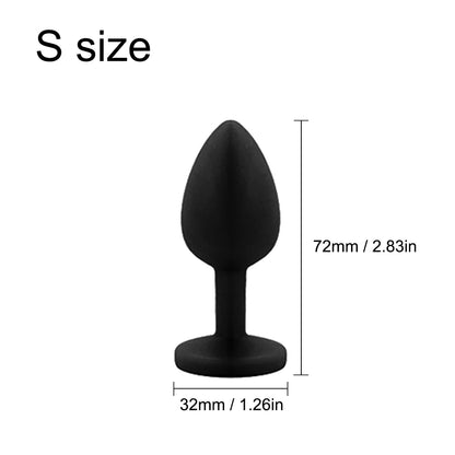 3 Sizes Sex Shop Adult Silicone Jewelry Anal Trainer Sex Prostate Back Yard Toy Anal Butt Plug for Women Man Couple Gay Unisex