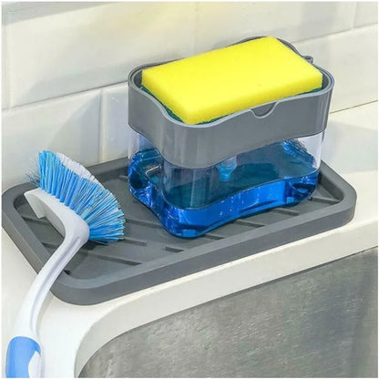 liquid soap dispensersScrubbing Liquid Detergent Dispenser Press-type  dispenser  Soap Box Pump Organizer Kitchen