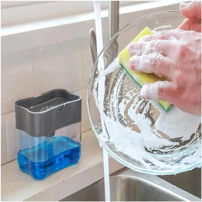 liquid soap dispensersScrubbing Liquid Detergent Dispenser Press-type  dispenser  Soap Box Pump Organizer Kitchen