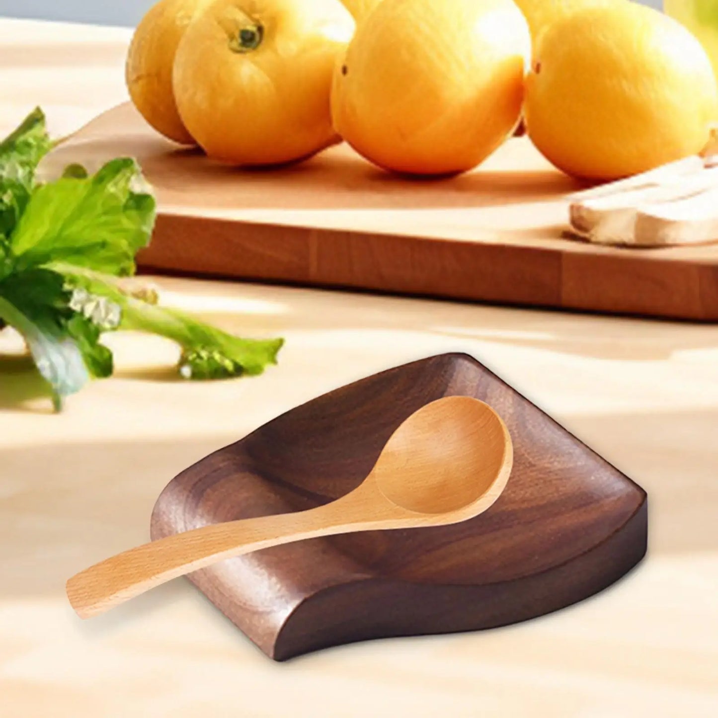 Spoon Rest Wooden Utensil Rest Spatula Stand Tools Accessories Spoon Holder