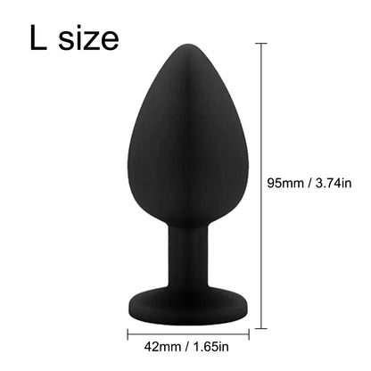 3 Sizes Sex Shop Adult Silicone Jewelry Anal Trainer Sex Prostate Back Yard Toy Anal Butt Plug for Women Man Couple Gay Unisex